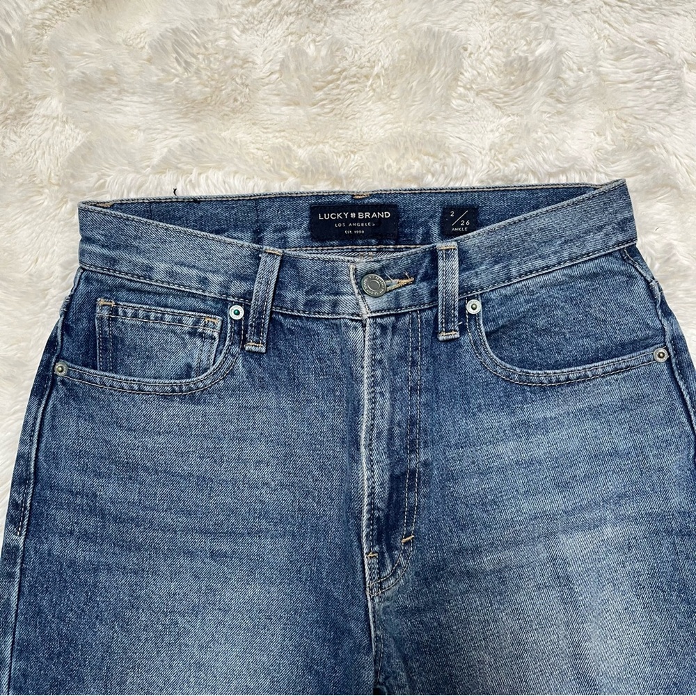 Lucky Brand High Rise Straight Leg Drew Mom Jeans